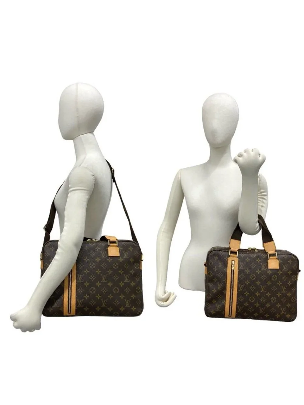 Louis Vuitton Sac Bosphere Monogram Leather 2-Way Shoulder Bag Brown